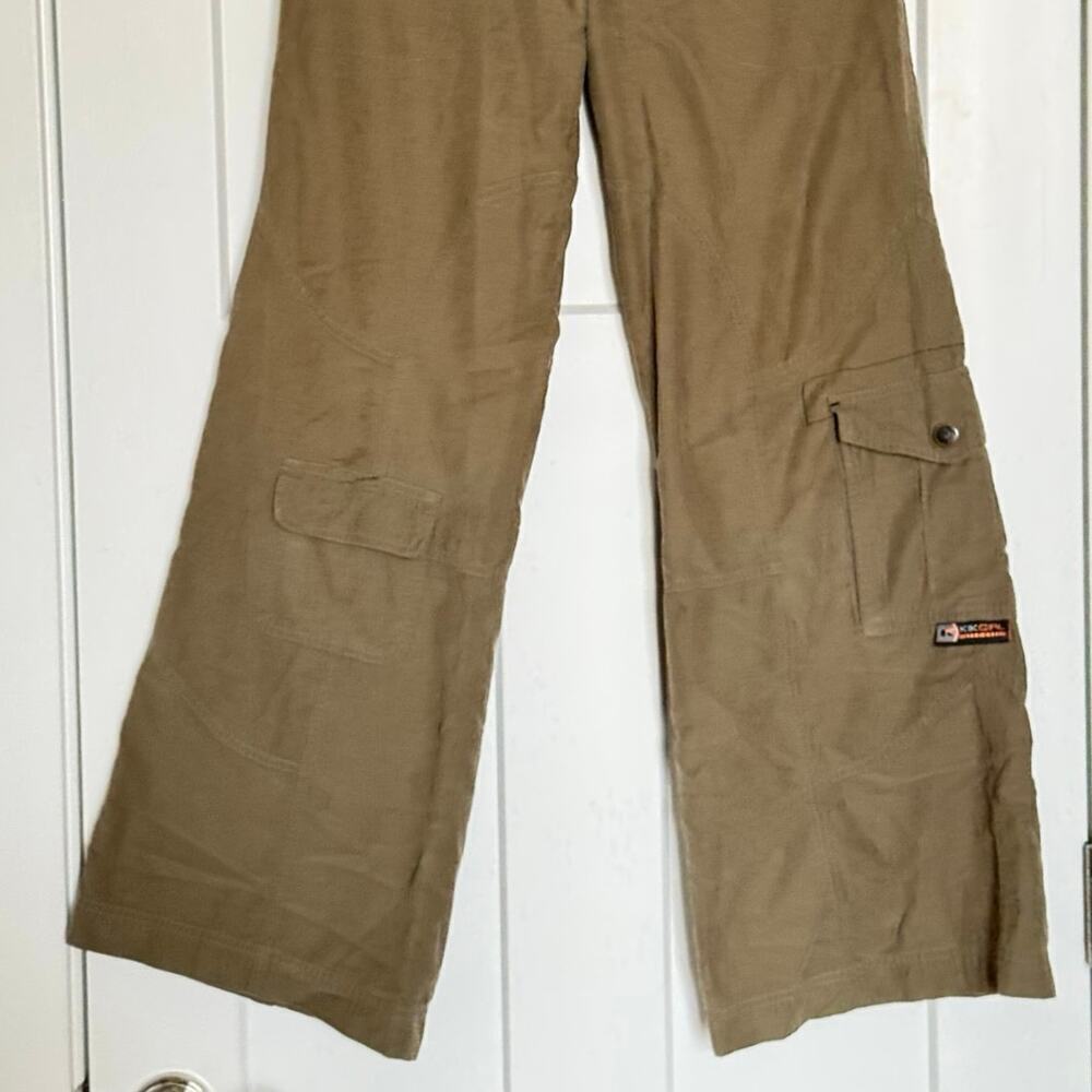 Rare KIKGIRL Vintage Straight-Leg Cargo Pants Brown Size 3 - Picture 5 of 10
